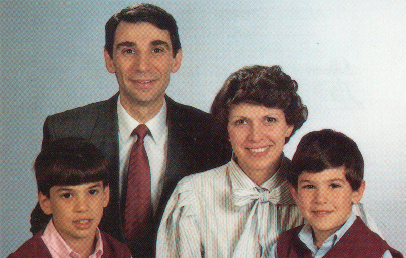 Missionaries Al and Emmanuela Perna with their children, Marc and Daniel