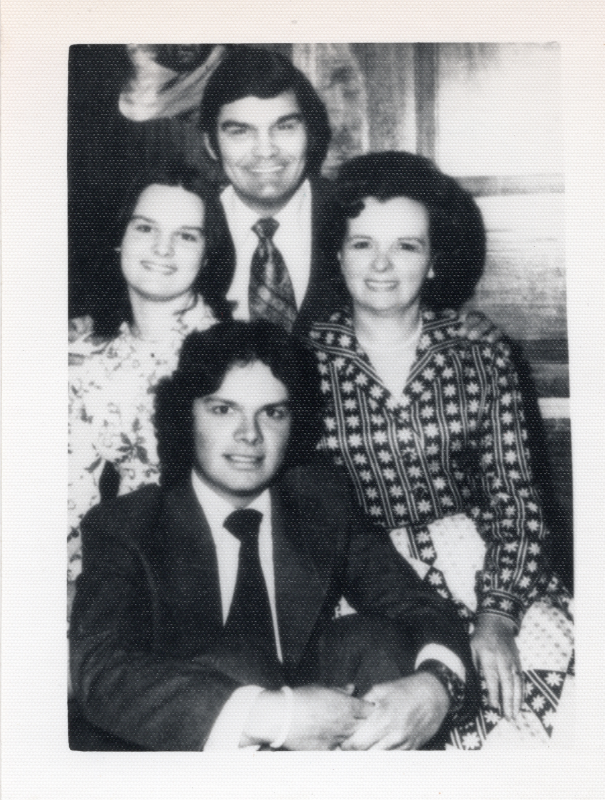 Pastor Stone with Mrs. Stone, their son, and their daughter