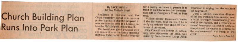 Bustelton and Fox Chase communities speak against Highway's move