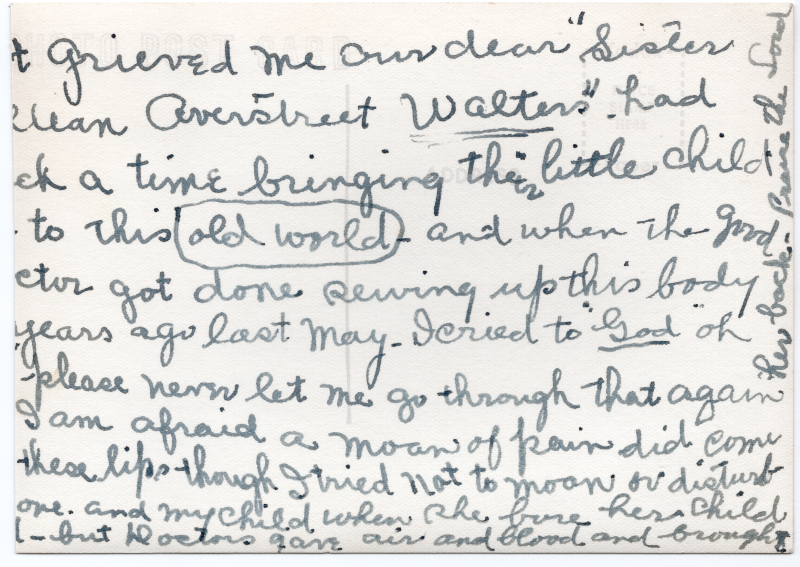 Letter from the Watters to Highway Tabernacle