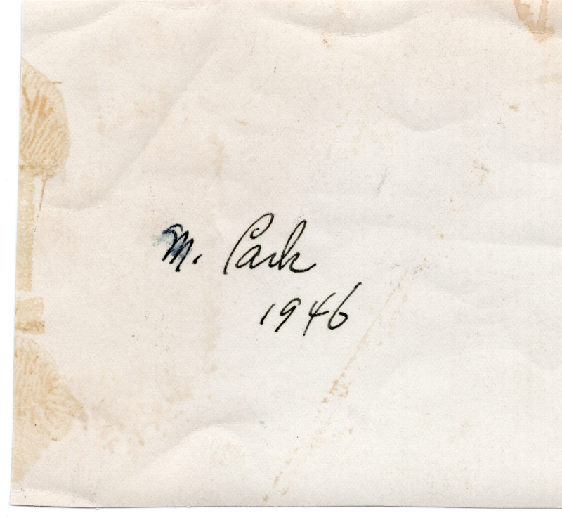 The photo of for women is labeled "M. Cash 1946"