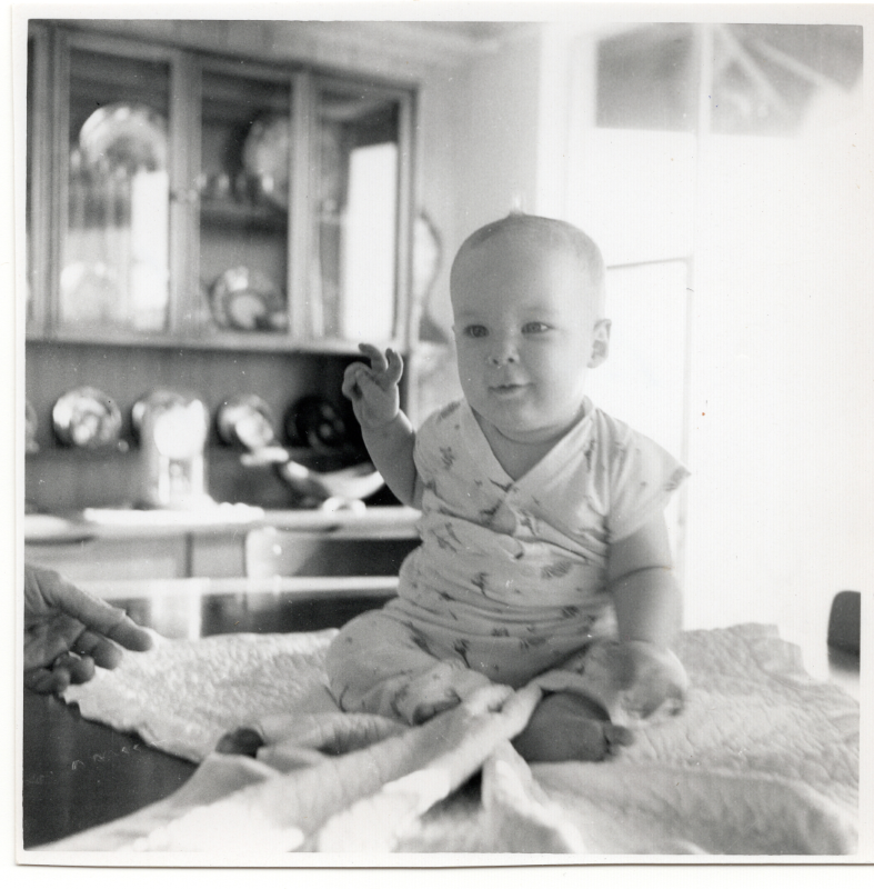 Photograph of Paul Cantelon at 7.5 months old