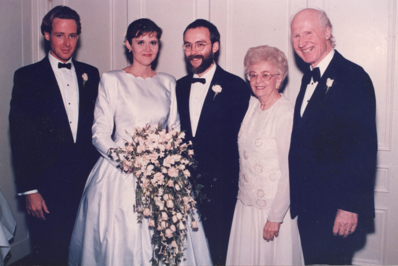 Portrait of the Cantelon family at Lee's Wedding