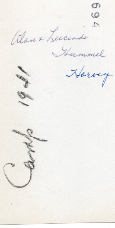 Names and date of the portrait