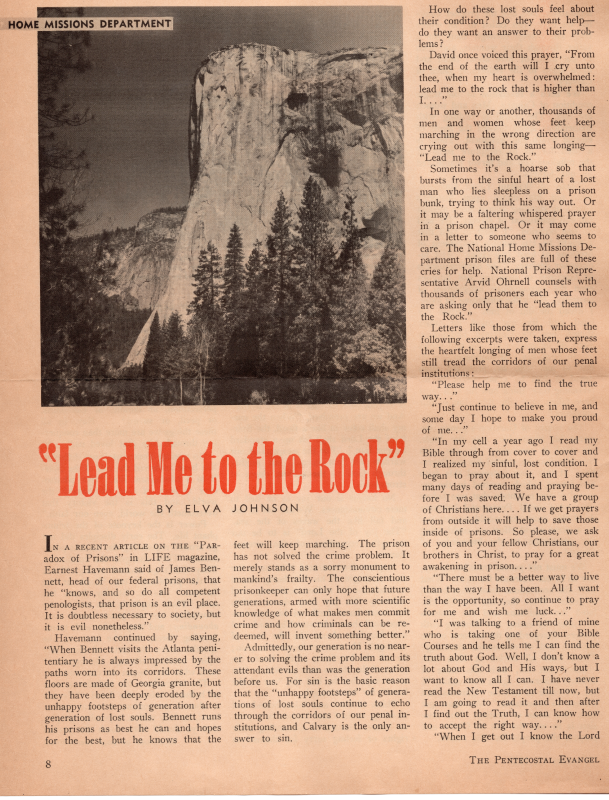 Article about Central Assembly in "The Pentecostal Evangel" Magazine