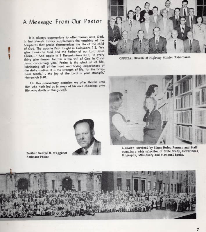 Page nine: Message from Pastor