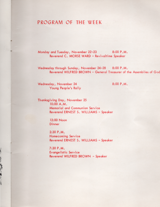 Page fiteen: Anniversary Program