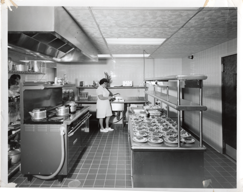 Highway Home for the Aged kitchen and food preparation