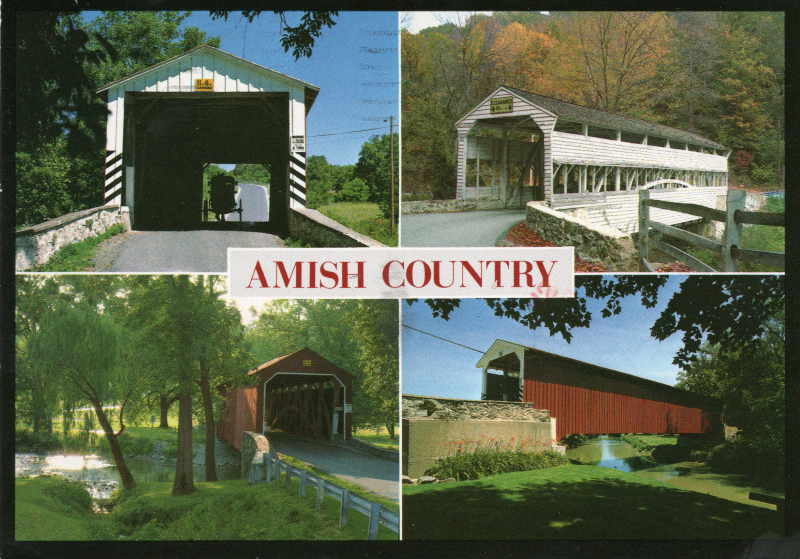 Postcard image of Amish Country in PA