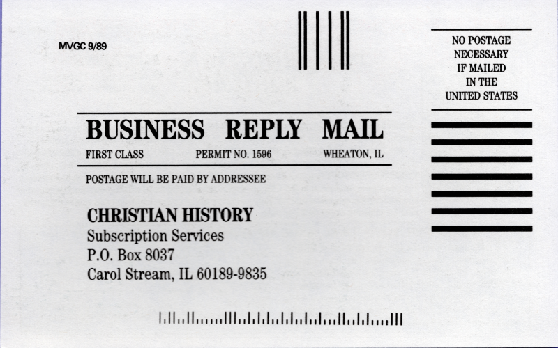Company's order information for "Christian History" in Carol Stream, IL