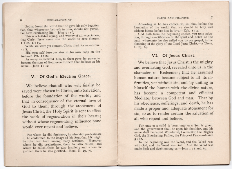 Declaration of God's Electing Grace, of Jesus Christ