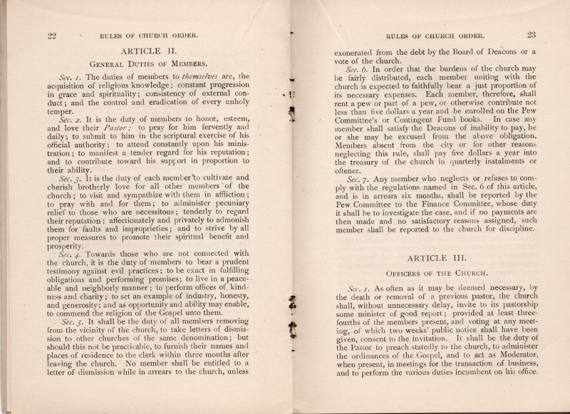 Rules of Church Order