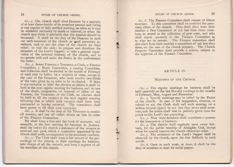 Rules of Church Order