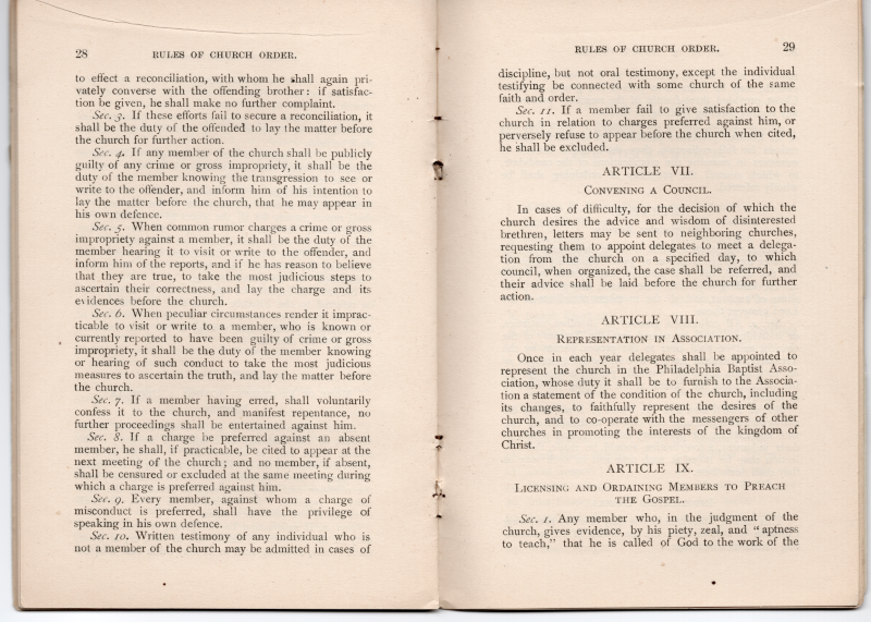 Rules of Church Order