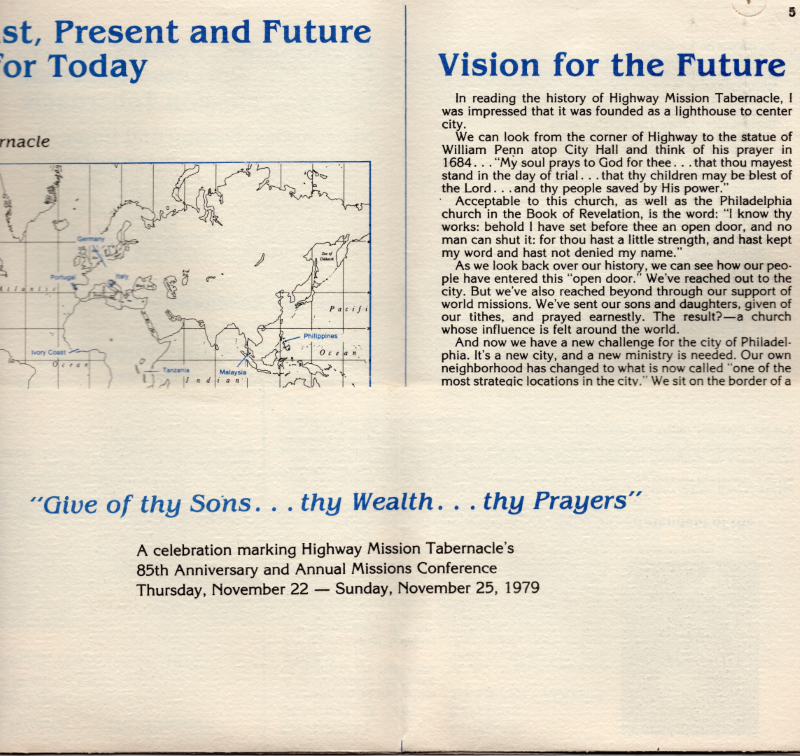 Fold-up marking Highway's 85th Anniversary and Annual Missions Conference