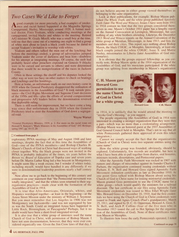 Article: "A Call for Love, Tolerance, and Cooperation"