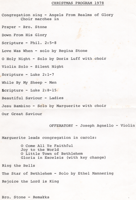Christmas order of worship