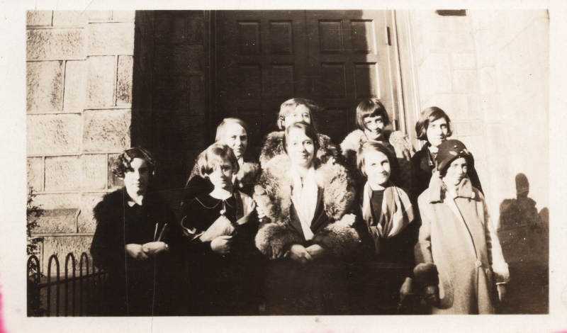 Group photograph of Marie's Sunday School Class