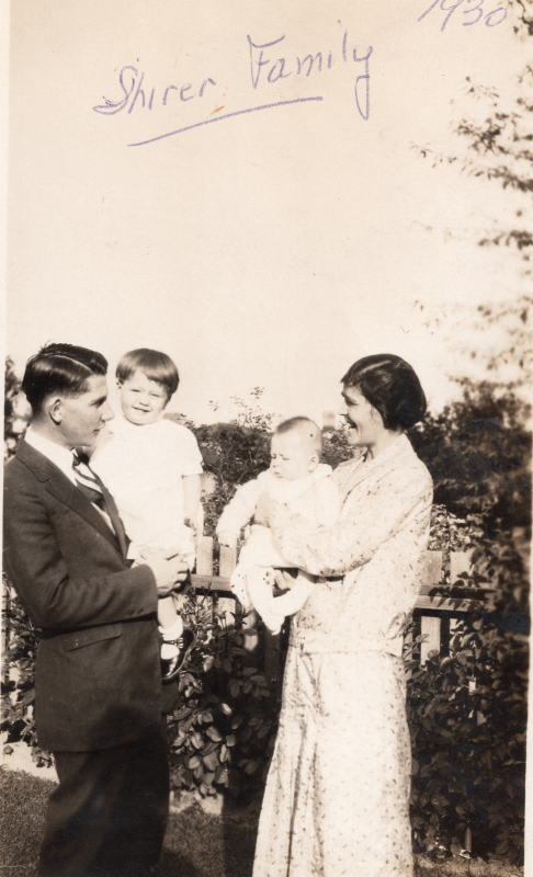 Portrait of Shirer family, missionaaries to "Gold Coast, Bristish West Africa"