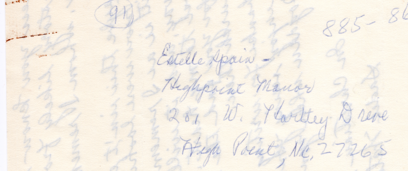 Letter to Pastor Bogdan about Sadie Watson's memories of Highway growing up