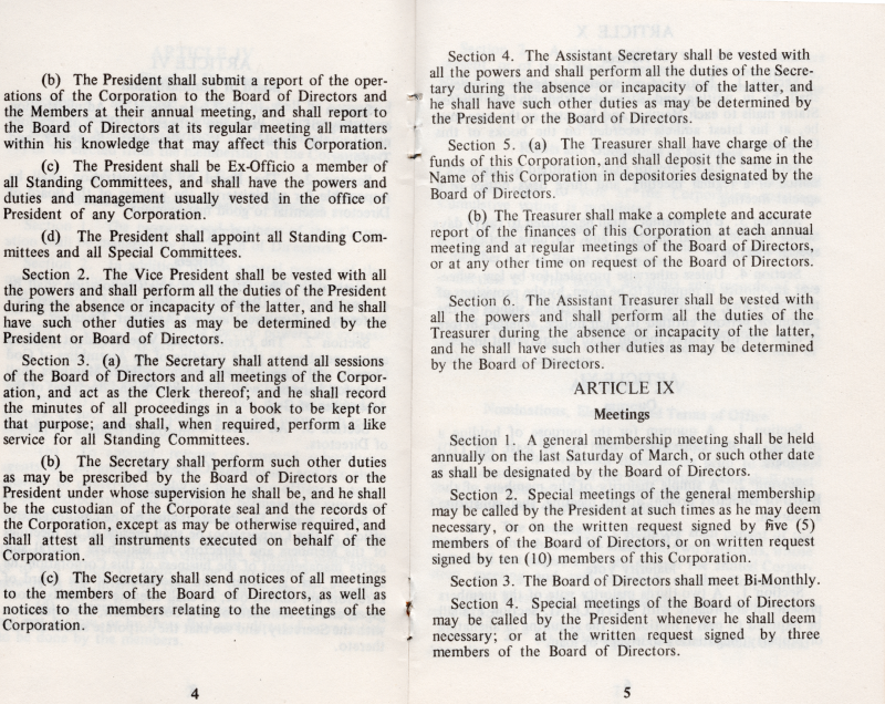 Article VIII continued, Article IX: Meetings