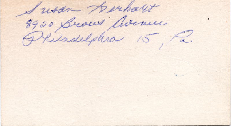 Name and address of a specific invitee
