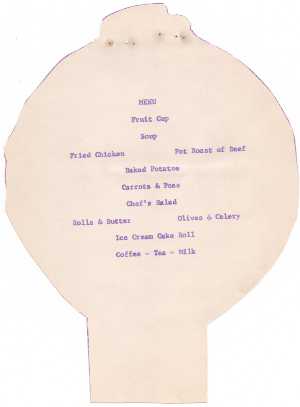 Banquet menu