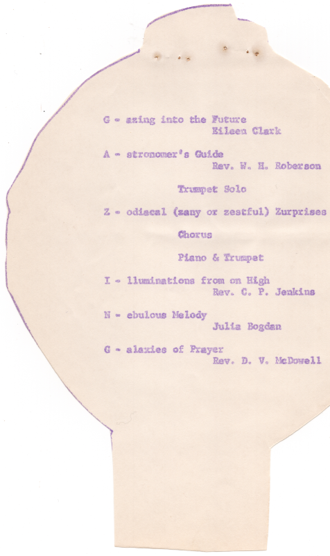 Program page two