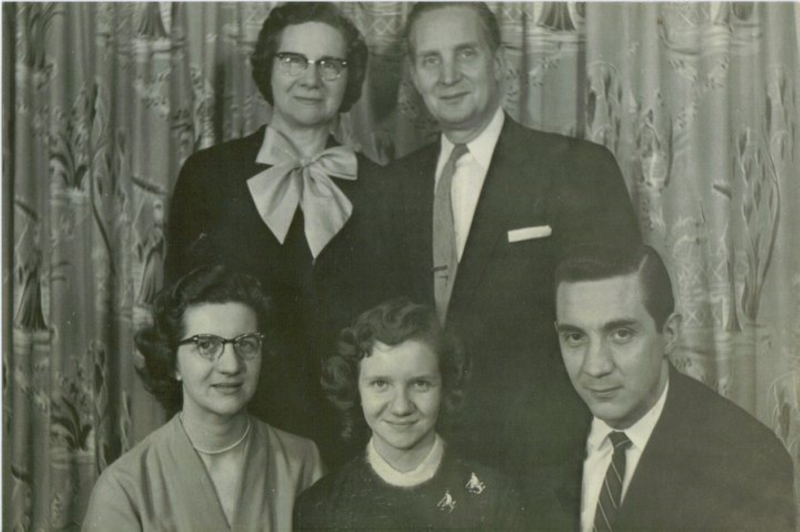 Portrait of Rev. and Mrs. Roberson with their three children