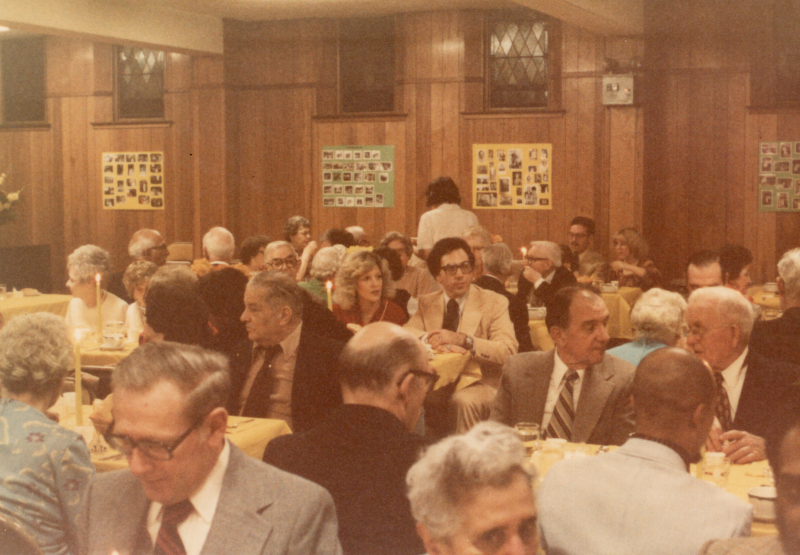 Congregants dine together at Highway's 85th Anniversary/ Missions Convention Banquet