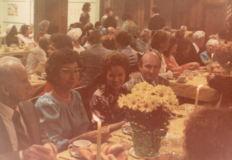 Congregants dine together at Highway's 85th Anniversary/ Missions Convention Banquet