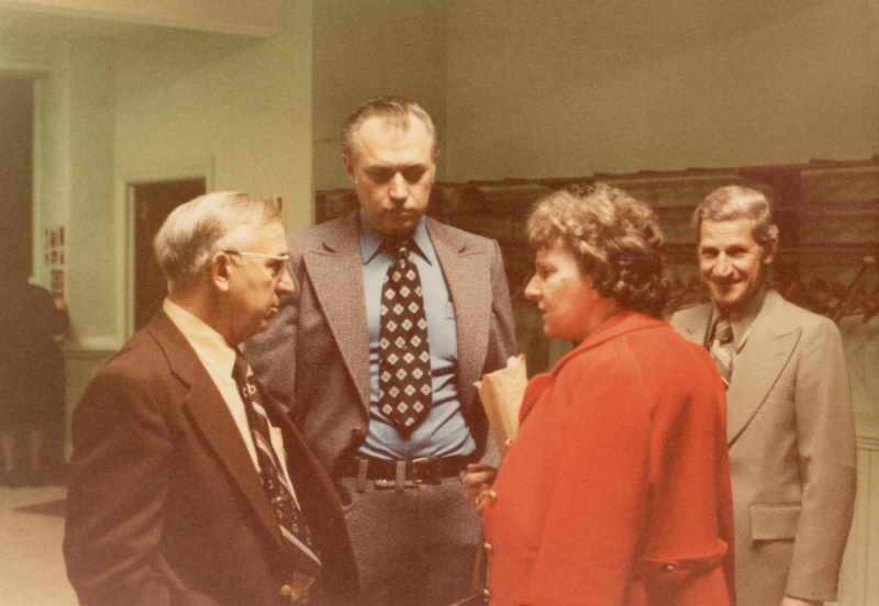 A group speaks at Highway's 85th Anniversary/ Missions Convention Banquet