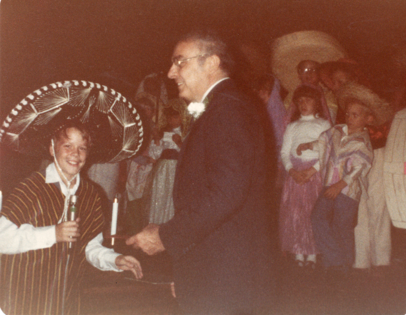 Pastor Bogdan with children in sombreros