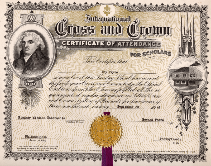 Presented to Roy Payne