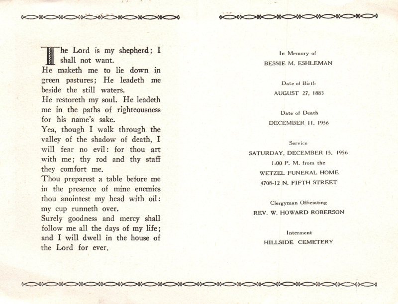 Bessie M. Eshleman