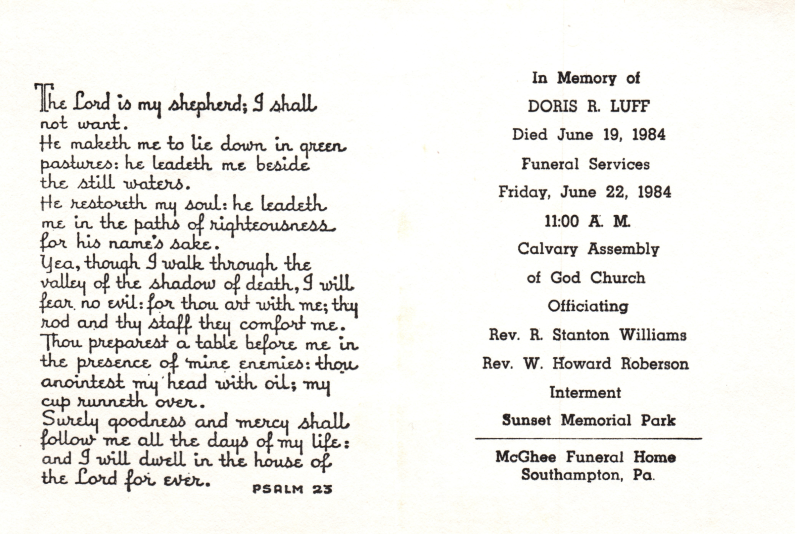 Doris R. Luff