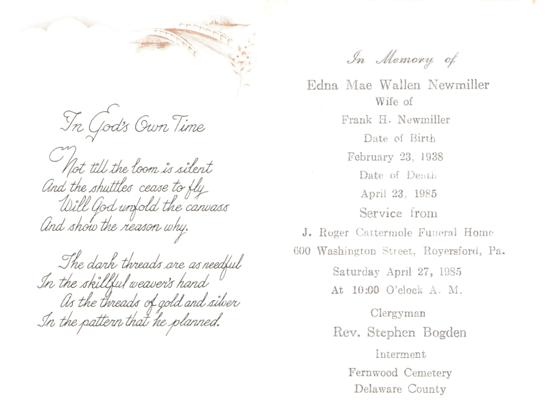 Edna Mae Wallen Newmiller