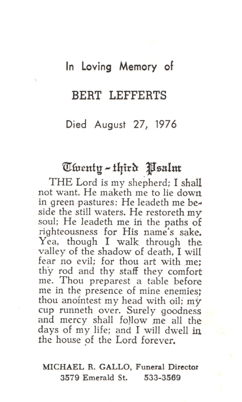 Bert Lefferts