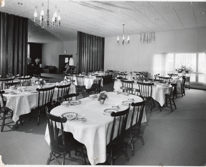A dining room at Highway Home for the Aged
