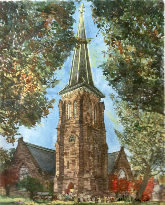 Illustration of the building at 18th and Spring Garden