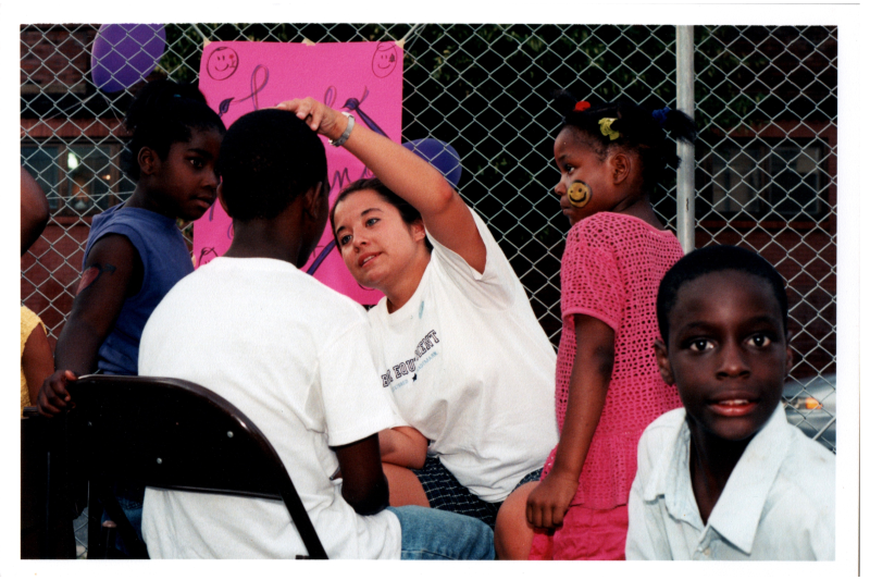 Children have their faces painted