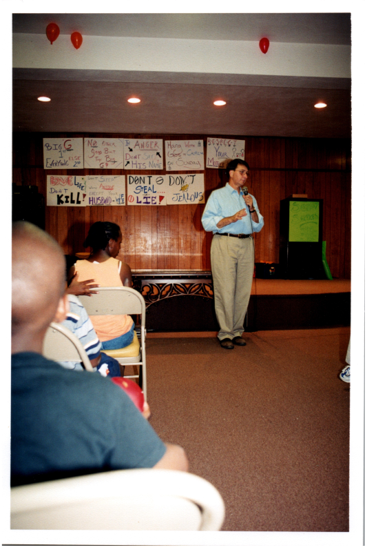 Pastor Wegner speaks