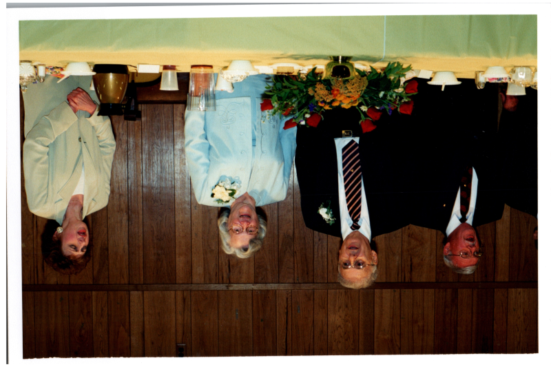 Church leadership sing from a front table