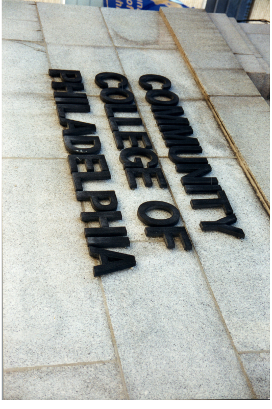 College sign