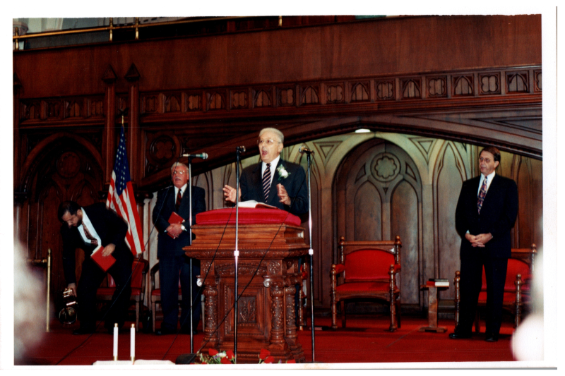 Congregants fellowship