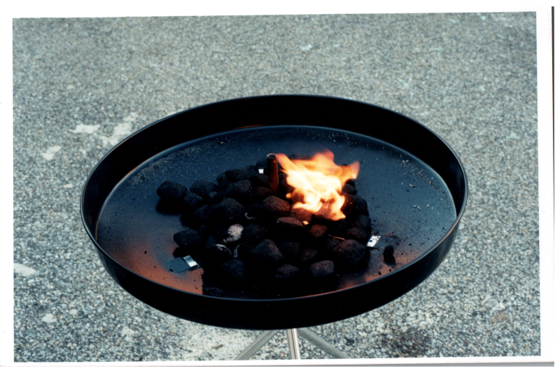 Burning coals