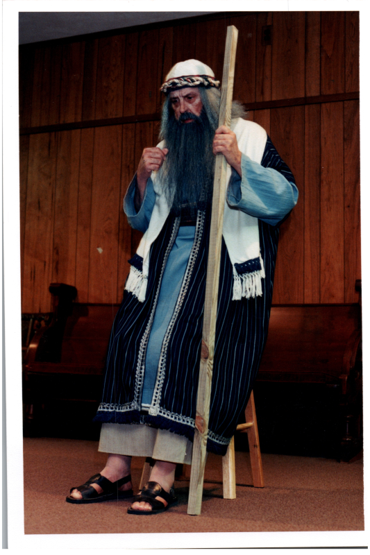 Man in a Biblical costume