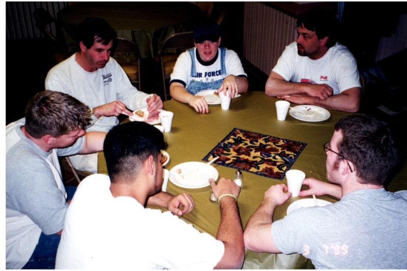 Group dines together