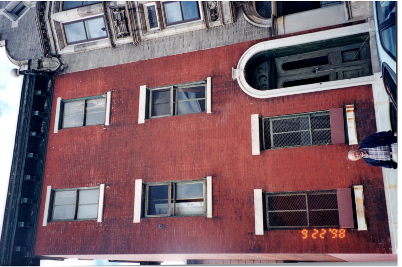 Outside parsonnage construction, Roy Kolas