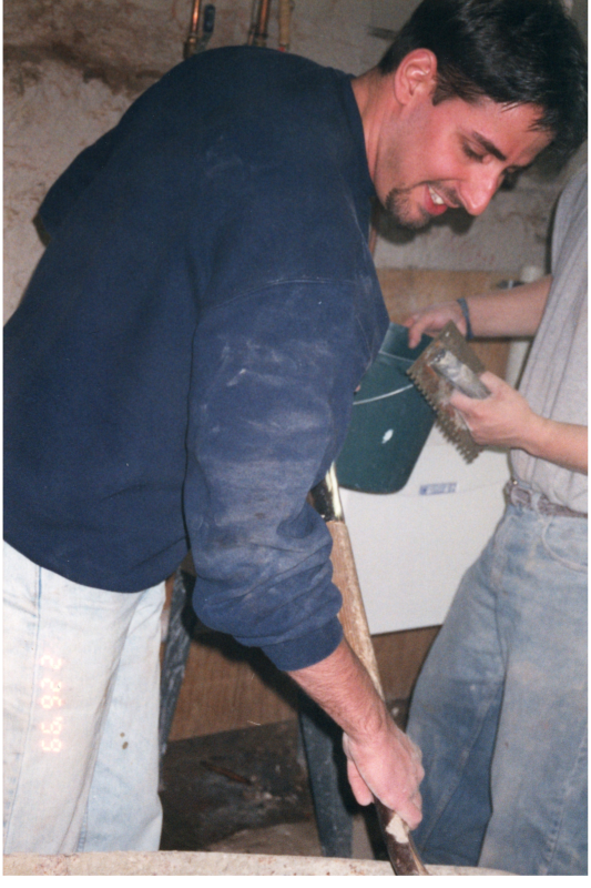 Kevin Bateman shovels